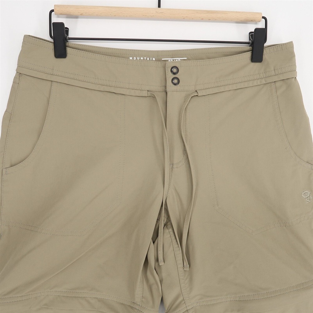 Mountain Hardware Convertible Pants Womens 10 Beige Stretch Nylon Hiking - Picture 3 of 11
